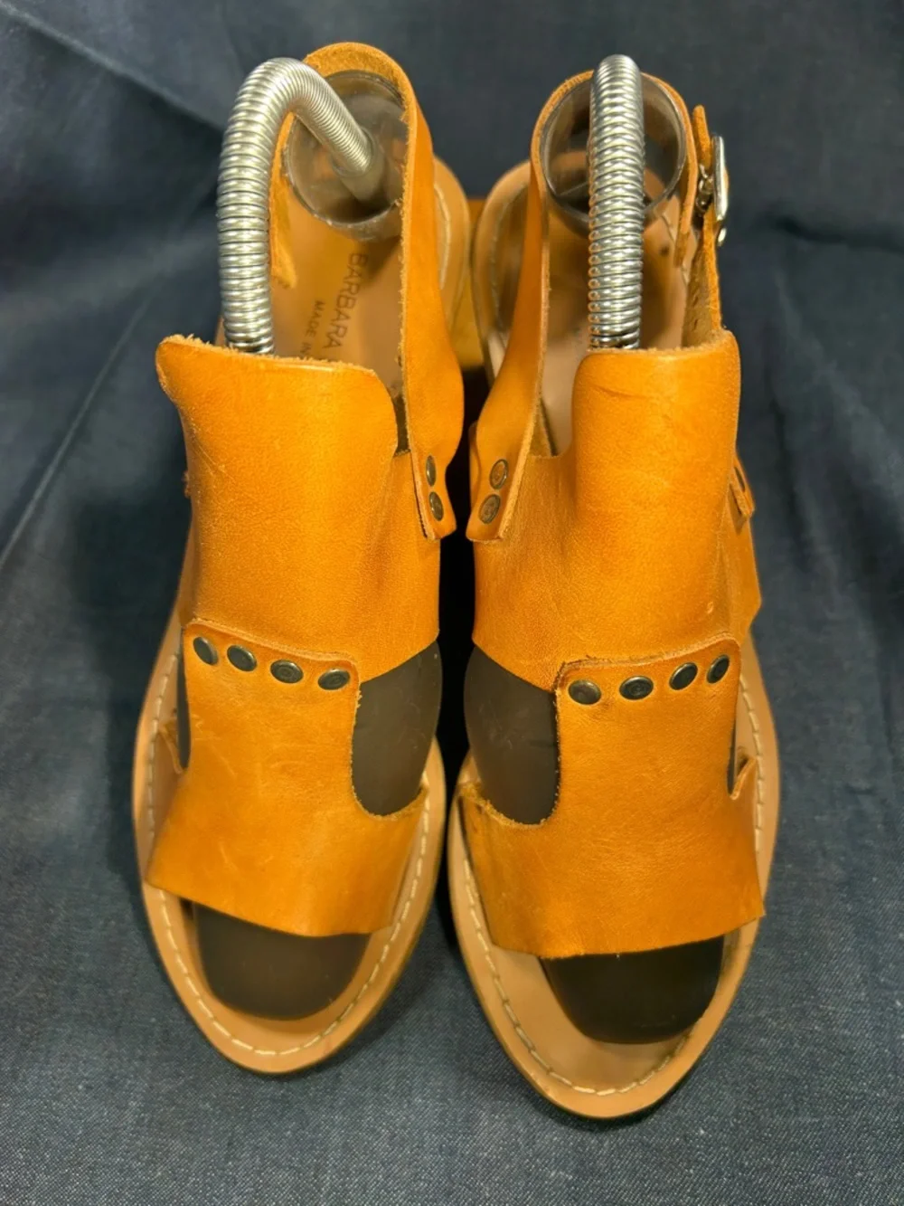 Barbara Barbieri leather heel sandals shoes